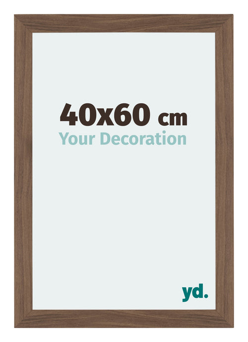 Mura MDF Cadre Photo 40x60cm Noyer Sombre De Face Mesure | Yourdecoration.fr