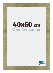 Mura MDF Cadre Photo 40x60cm Or Antique De Face Mesure | Yourdecoration.fr