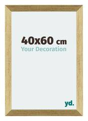 Mura MDF Cadre Photo 40x60cm Or Brillant De Face Mesure | Yourdecoration.fr