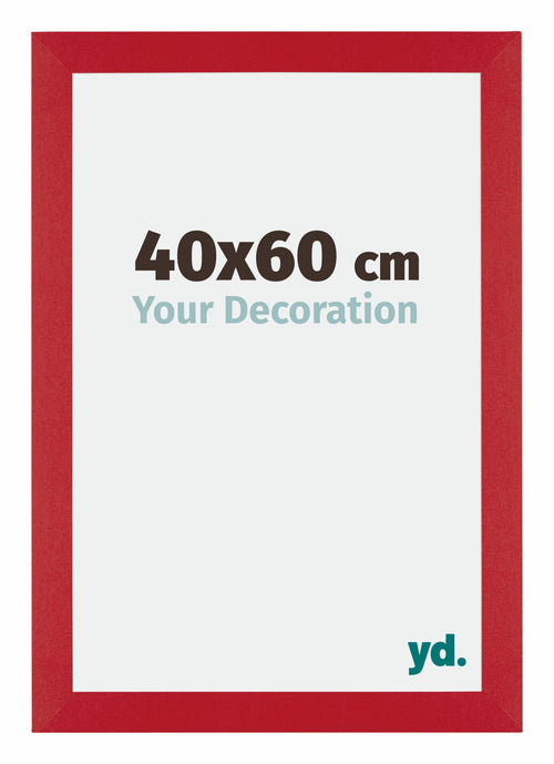 Mura MDF Cadre Photo 40x60cm Rouge De Face Mesure | Yourdecoration.fr