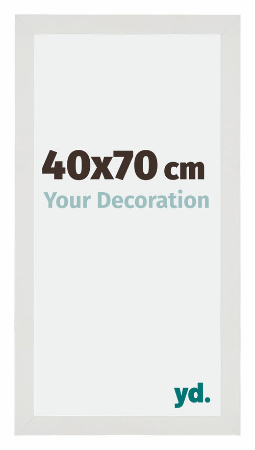 Mura MDF Cadre Photo 40x70cm Blanc Mat De Face Mesure | Yourdecoration.fr