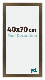 Mura MDF Cadre Photo 40x70cm Bronze Décor De Face Mesure | Yourdecoration.fr