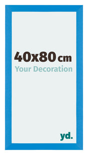 Mura MDF Cadre Photo 40x80cm Bleu Brillant De Face Mesure | Yourdecoration.fr