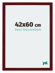 Mura MDF Cadre Photo 42x60cm Bordeaux Balayé De Face Mesure | Yourdecoration.fr