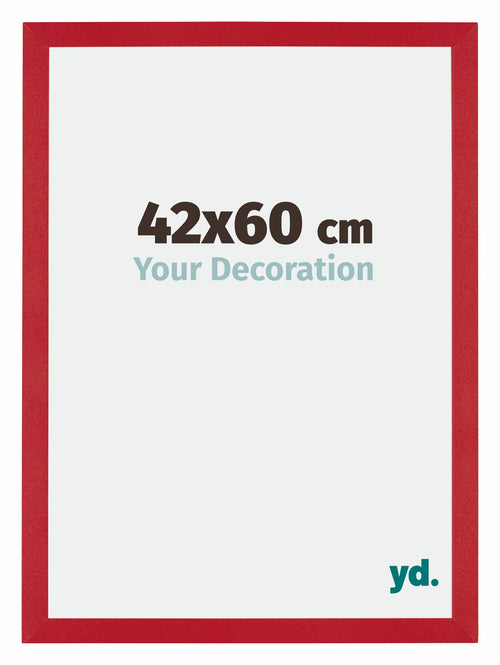 Mura MDF Cadre Photo 42x60cm Rouge De Face Mesure | Yourdecoration.fr