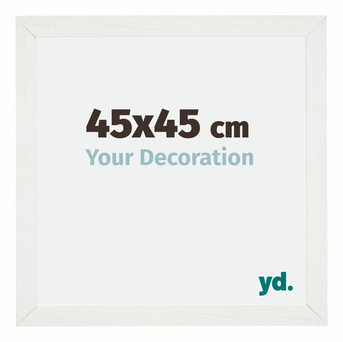 Mura MDF Cadre Photo 45x45cm Blanc Balayé De Face Mesure | Yourdecoration.fr