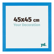 Mura MDF Cadre Photo 45x45cm Bleu Brillant De Face Mesure | Yourdecoration.fr