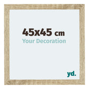 Mura MDF Cadre Photo 45x45cm Chêne Sonoma De Face Mesure | Yourdecoration.fr