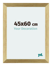 Mura MDF Cadre Photo 45x60cm Or Brillant De Face Mesure | Yourdecoration.fr