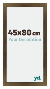 Mura MDF Cadre Photo 45x80cm Bronze Décor De Face Mesure | Yourdecoration.fr