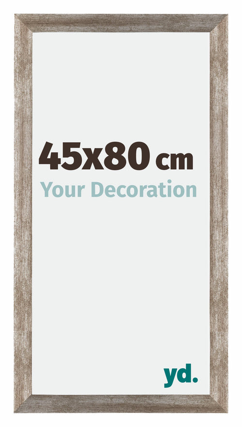 Mura MDF Cadre Photo 45x80cm Métal Vintage De Face Mesure | Yourdecoration.fr