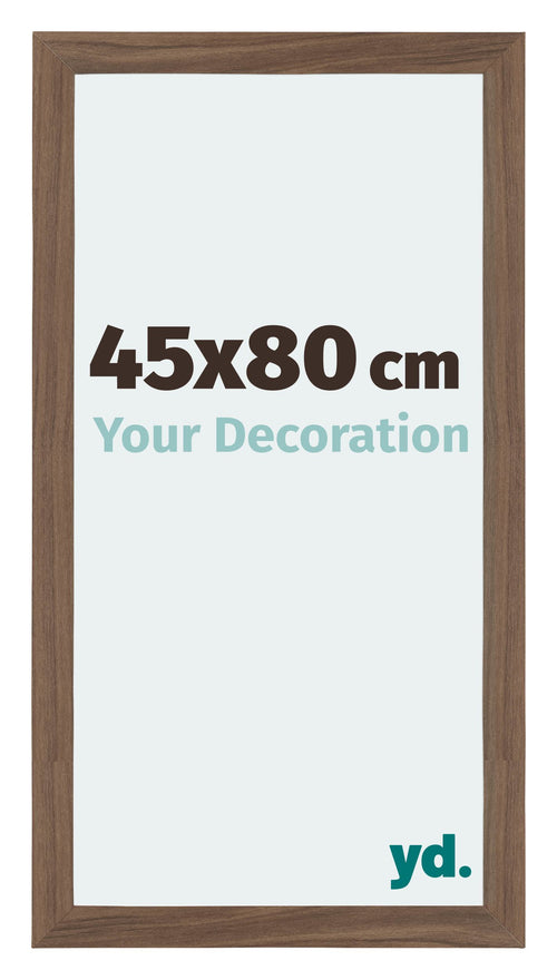 Mura MDF Cadre Photo 45x80cm Noyer Sombre De Face Mesure | Yourdecoration.fr