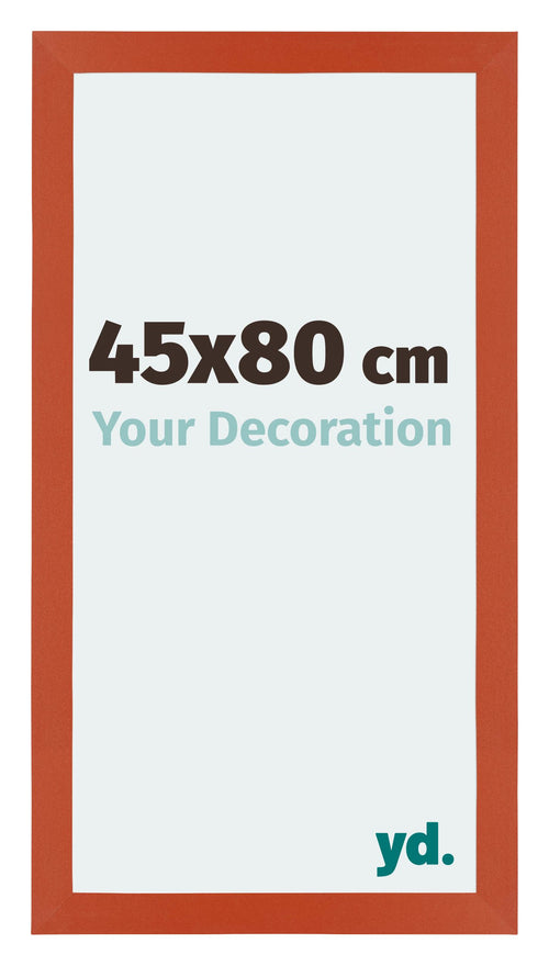 Mura MDF Cadre Photo 45x80cm Orange De Face Mesure | Yourdecoration.fr