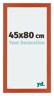 Mura MDF Cadre Photo 45x80cm Orange De Face Mesure | Yourdecoration.fr