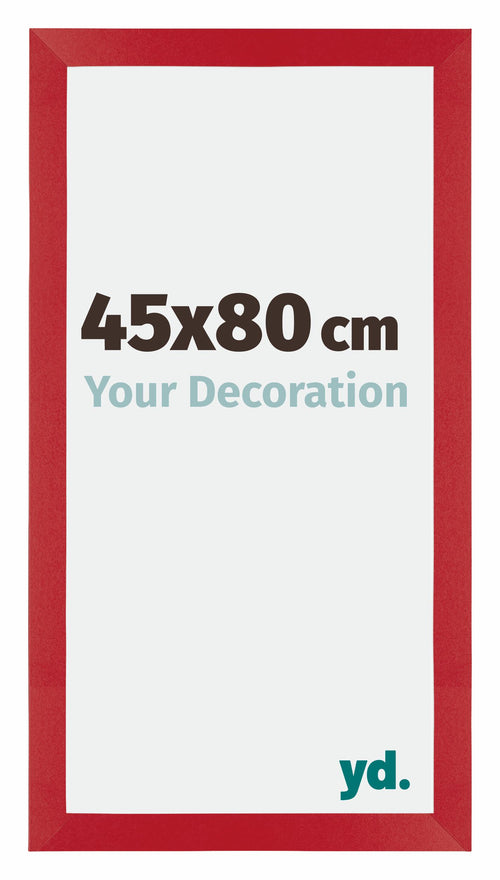 Mura MDF Cadre Photo 45x80cm Rouge De Face Mesure | Yourdecoration.fr