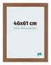 Mura MDF Cadre Photo 46x61cm Chêne Rustique De Face Mesure | Yourdecoration.fr