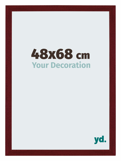 Mura MDF Cadre Photo 48x68cm Bordeaux Balaye De Face Mesure | Yourdecoration.fr