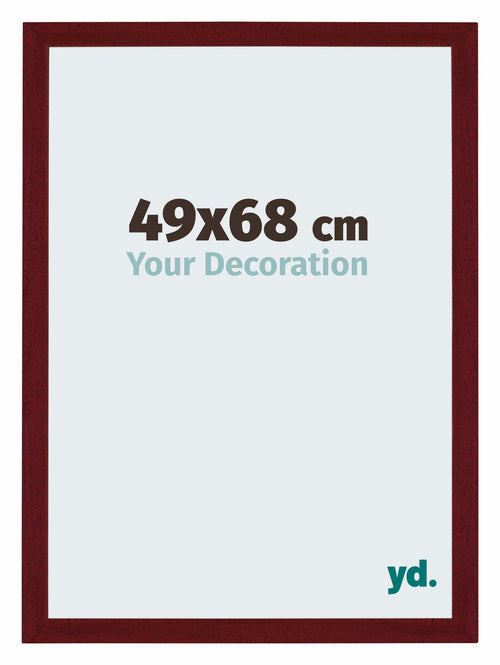 Mura MDF Cadre Photo 49x68cm Vin Rouge Patine De Face Mesure | Yourdecoration.fr