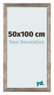 Mura MDF Cadre Photo 50x100cm M��tal Vintage De Face Mesure | Yourdecoration.fr