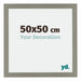 Mura MDF Cadre Photo 50x50cm Gris De Face Mesure | Yourdecoration.fr