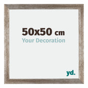 Mura MDF Cadre Photo 50x50cm Métal Vintage De Face Mesure | Yourdecoration.fr