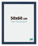 Mura MDF Cadre Photo 50x60cm Bleu Foncé Patine De Face Mesure | Yourdecoration.fr