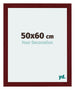 Mura MDF Cadre Photo 50x60cm Bordeaux Balayé De Face Mesure | Yourdecoration.fr