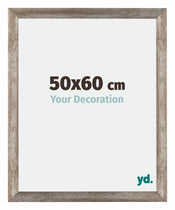 Mura MDF Cadre Photo 50x60cm Métal Vintage De Face Mesure | Yourdecoration.fr