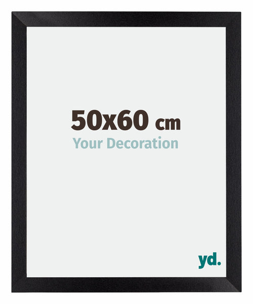 Mura MDF Cadre Photo 50x60cm Noir Mat De Face Mesure | Yourdecoration.fr