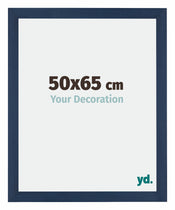 Mura MDF Cadre Photo 50x65cm Bleu Foncé Patine De Face Mesure | Yourdecoration.fr