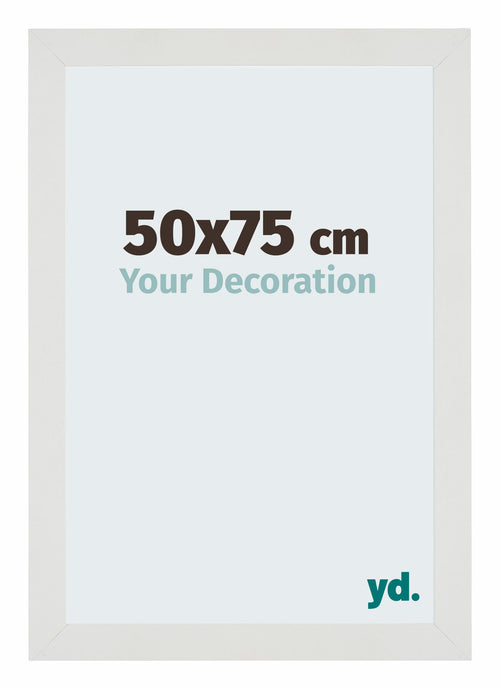 Mura MDF Cadre Photo 50x75cm Blanc Mat De Face Mesure | Yourdecoration.fr