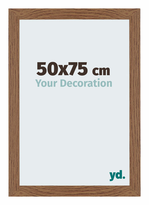 Mura MDF Cadre Photo 50x75cm Ch��ne Rustique De Face Mesure | Yourdecoration.fr