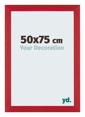 Mura MDF Cadre Photo 50x75cm Rouge De Face Mesure | Yourdecoration.fr