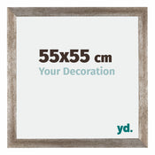 Mura MDF Cadre Photo 55x55cm Métal Vintage De Face Mesure | Yourdecoration.fr