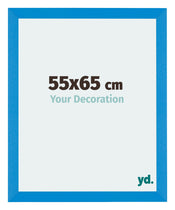 Mura MDF Cadre Photo 55x65cm Bleu Brillant De Face Mesure | Yourdecoration.fr