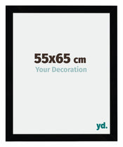 Mura MDF Cadre Photo 55x65cm Noir Brillant De Face Mesure | Yourdecoration.fr