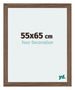 Mura MDF Cadre Photo 55x65cm Noyer Sombre De Face Mesure | Yourdecoration.fr