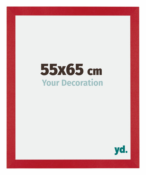 Mura MDF Cadre Photo 55x65cm Rouge De Face Mesure | Yourdecoration.fr