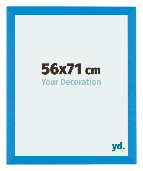 Mura MDF Cadre Photo 56x71cm Bleu Brillant De Face Mesure | Yourdecoration.fr