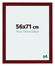 Mura MDF Cadre Photo 56x71cm Bordeaux Balayé De Face Mesure | Yourdecoration.fr