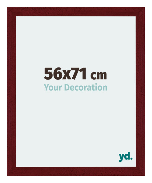 Mura MDF Cadre Photo 56x71cm Bordeaux Balayé De Face Mesure | Yourdecoration.fr