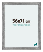 Mura MDF Cadre Photo 56x71cm Gris Balayé De Face Mesure | Yourdecoration.fr