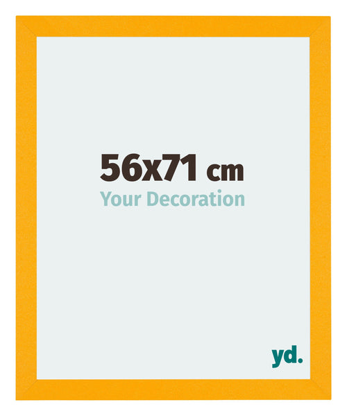 Mura MDF Cadre Photo 56x71cm Jaune De Face Mesure | Yourdecoration.fr