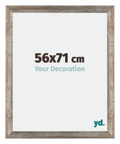 Mura MDF Cadre Photo 56x71cm Métal Vintage De Face Mesure | Yourdecoration.fr