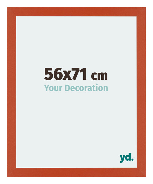 Mura MDF Cadre Photo 56x71cm Orange De Face Mesure | Yourdecoration.fr