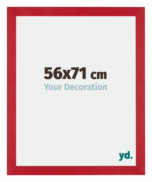 Mura MDF Cadre Photo 56x71cm Rouge De Face Mesure | Yourdecoration.fr