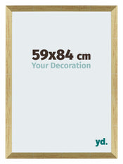 Mura MDF Cadre Photo 59x84cm Or Vintage De Face Mesure | Yourdecoration.fr