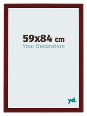 Mura MDF Cadre Photo 59x84cm Vin Rouge Patine De Face Mesure | Yourdecoration.fr