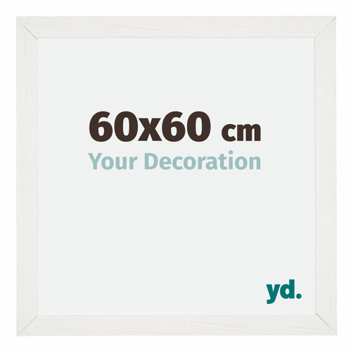 Mura MDF Cadre Photo 60x60cm Blanc Balayé De Face Mesure | Yourdecoration.fr