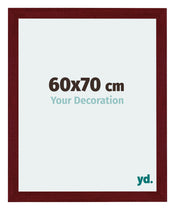 Mura MDF Cadre Photo 60x70cm Bordeaux Balayé De Face Mesure | Yourdecoration.fr